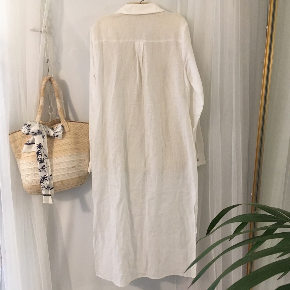 Linen Button-up Dress π - Picture 8 of 16